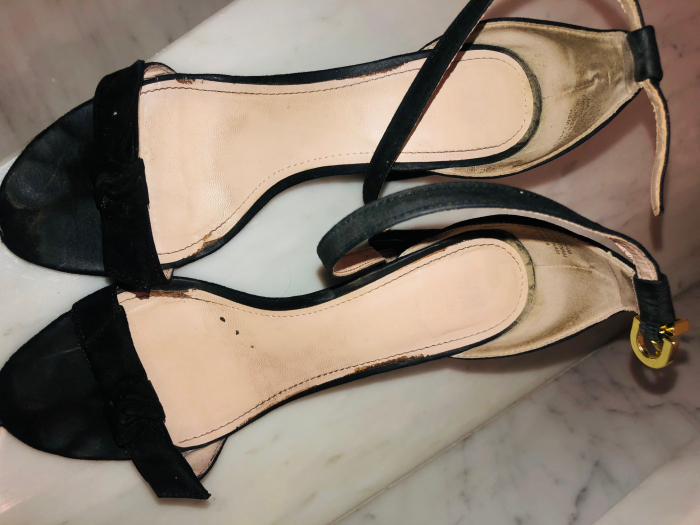 gut durchgetragene Sommer Heels