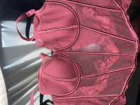 Bordeauxrote Luxus-Bustier-Corsage