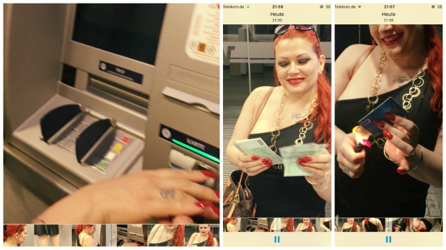Pensionisten die Bankomatkarte geplündert und angezündet