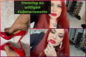 Training zu willigen Fußmarionette