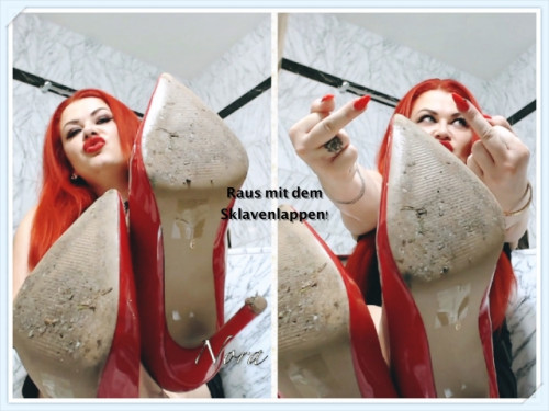 Sohlenlecker meiner roten High Heels